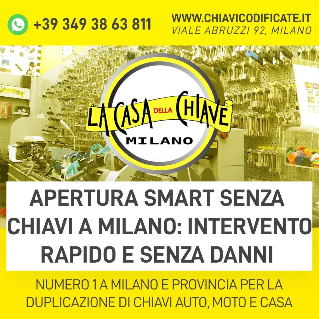 Apertura Smart senza chiavi a Milano: intervento senza danni