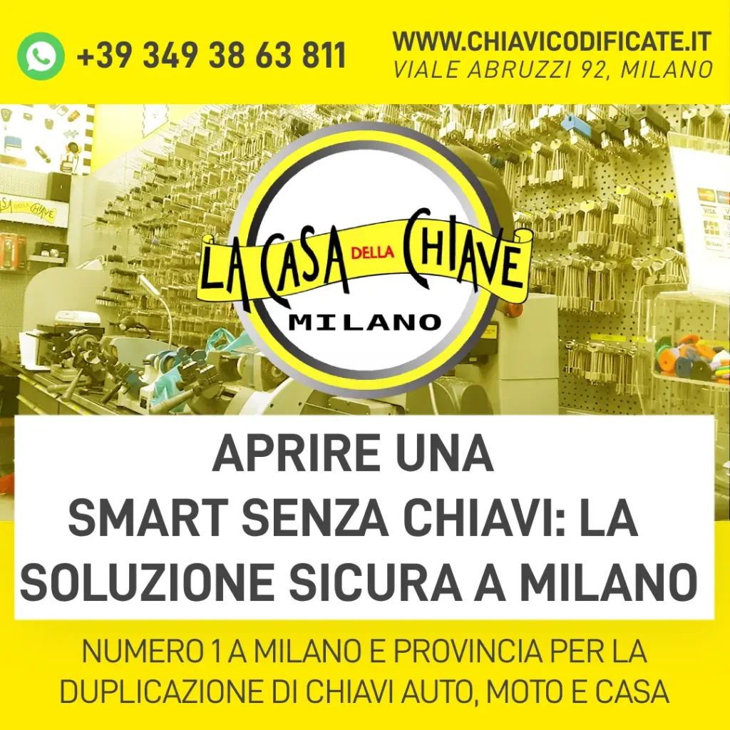 Aprire una Smart senza chiavi: la soluzione sicura a Milano
