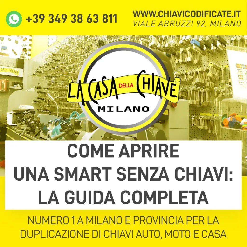 COME APRIRE UNA SMART SENZA CHIAVI Milano