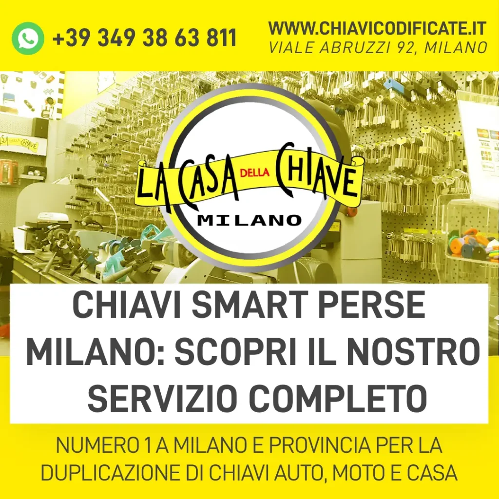 Chiavi Smart Perse Milano: scopri il nostro servizio completo