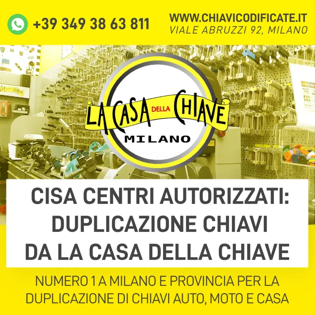 Cisa Centri Autorizzati: copia Chiavi da La Casa della Chiave