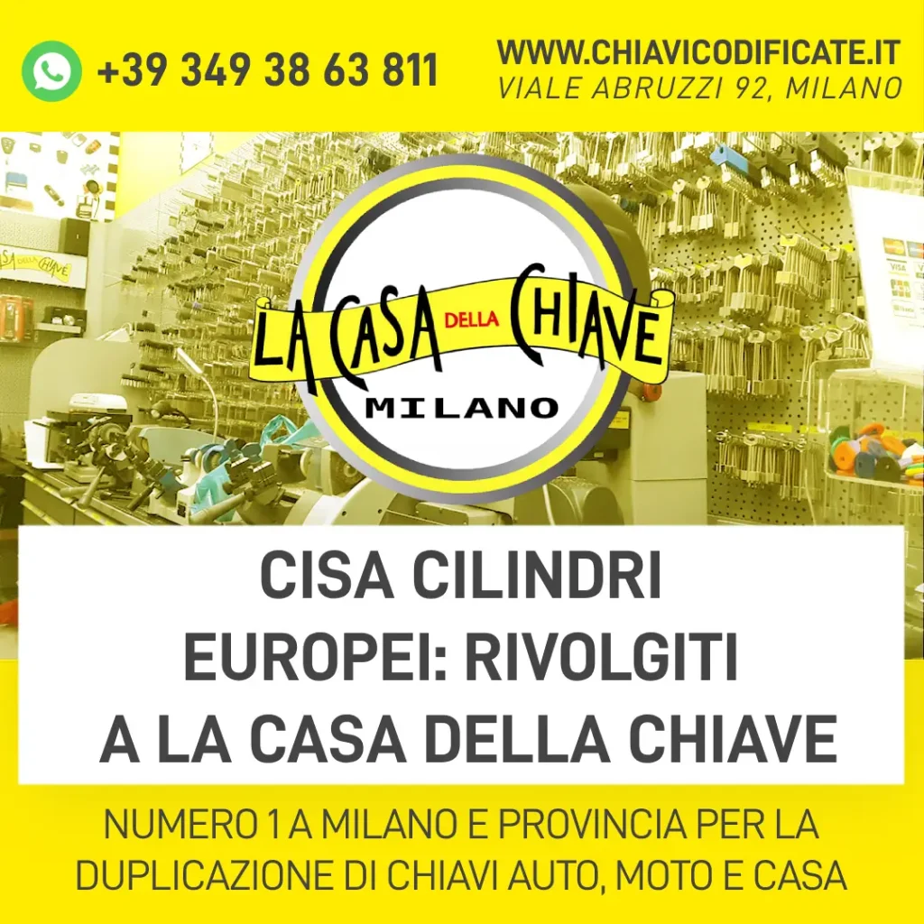 Cisa Cilindro Europeo: rivolgiti a La Casa Della Chiave