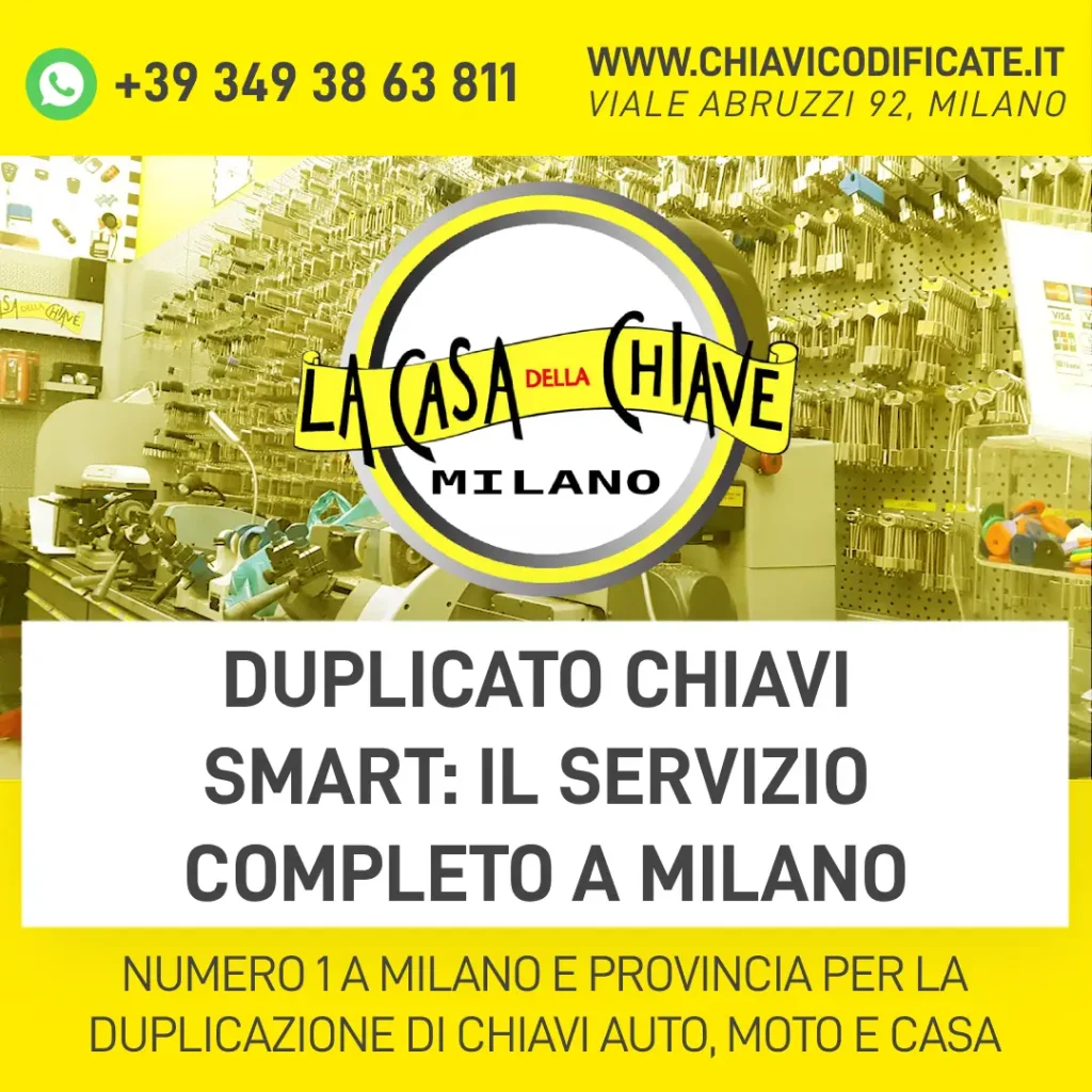 Duplicato Chiavi Smart: il servizio completo a Milano