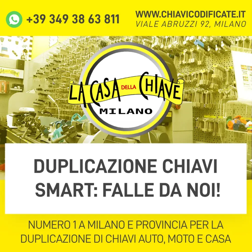 Duplicazione chiavi Smart milano: falle da noi!