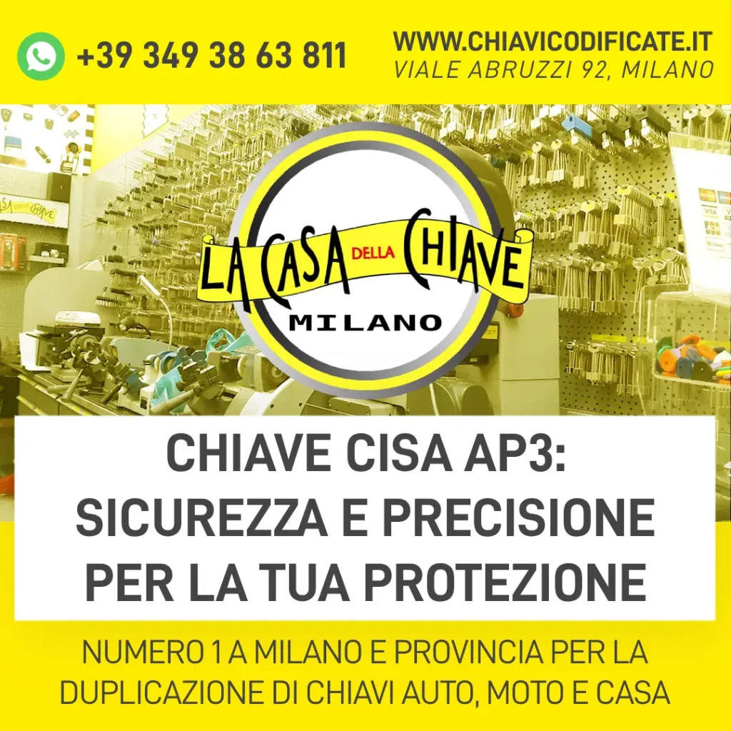Chiave Cisa AP3: sicurezza e precisione per la tua protezione