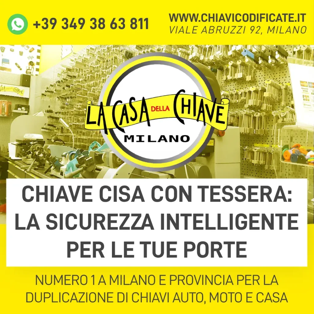 Chiave Cisa con tessera: la sicurezza intelligente per le tue porte