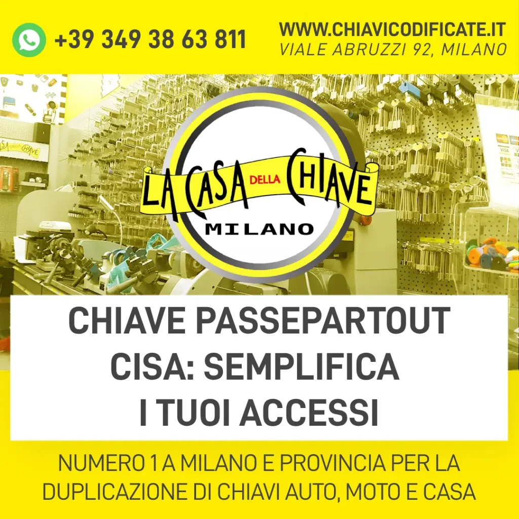 Chiave Passepartout CISA: semplifica i tuoi accessi