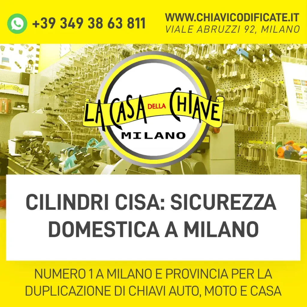 Cilindri Cisa: sicurezza domestica a Milano