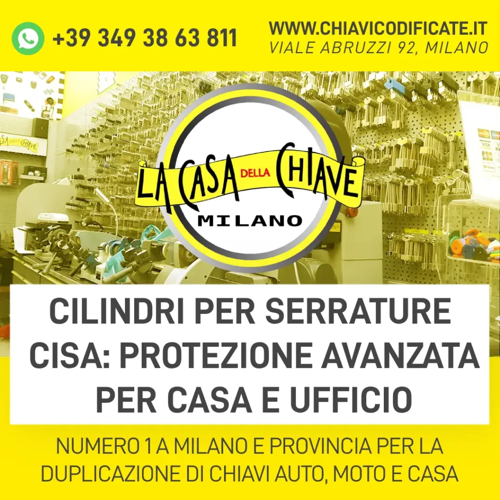 Cilindri per serrature Cisa: protezione avanzata per casa e ufficio