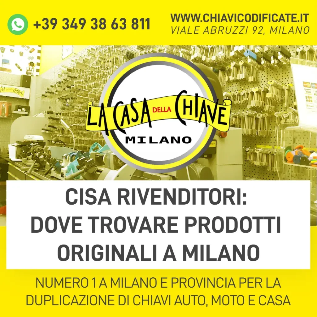 Cisa rivenditori: dove trovare prodotti originali a Milano