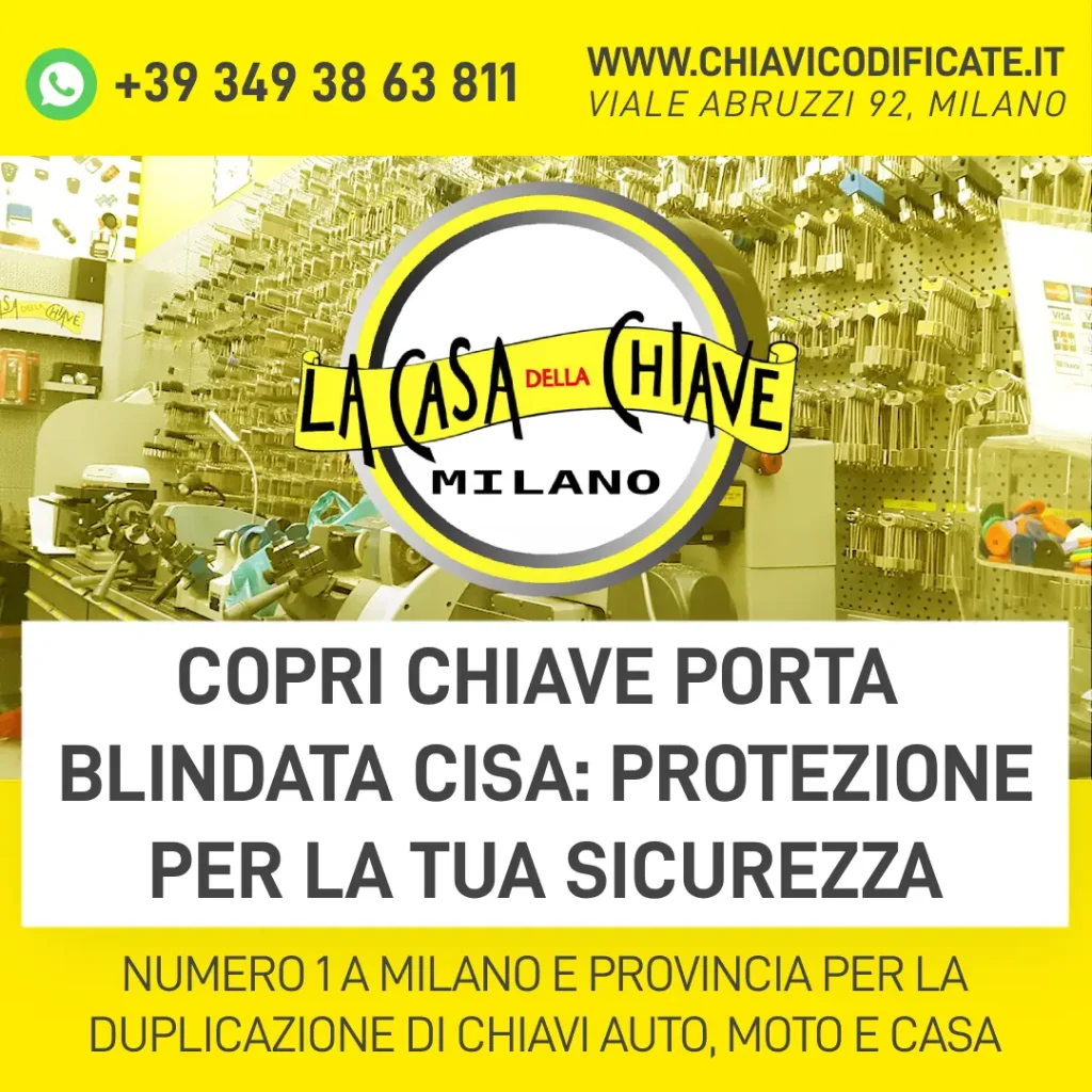Copri chiave porta blindata Cisa: protezione per la tua sicurezza
