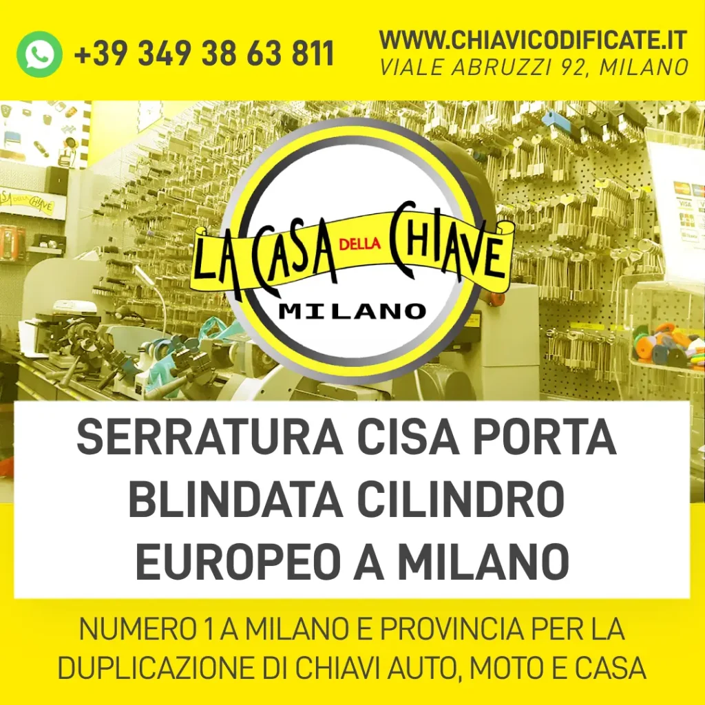 Serratura Cisa porta blindata cilindro europeo a Milano
