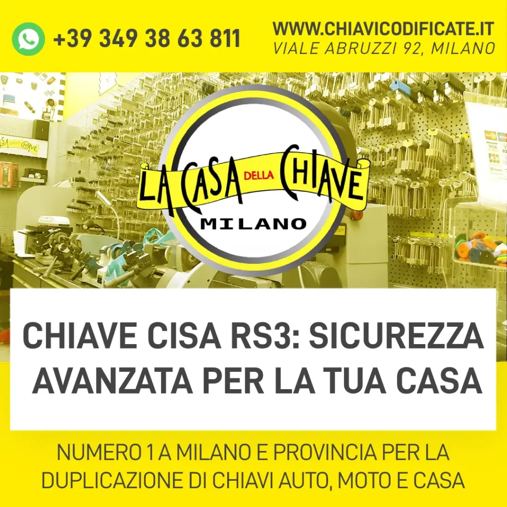 Chiave Cisa RS3: Sicurezza avanzata per la tua casa