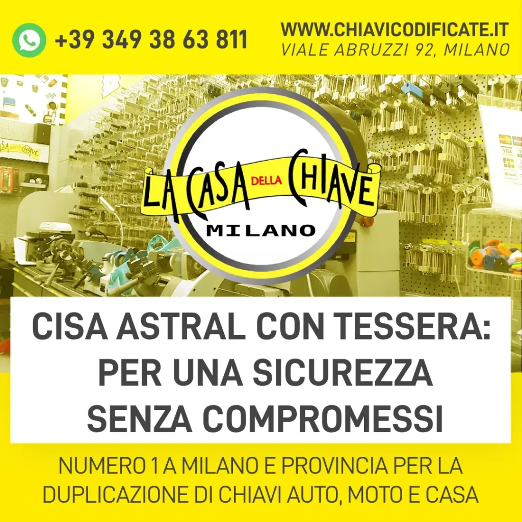 Cisa Astral con tessera: per una sicurezza senza compromessi