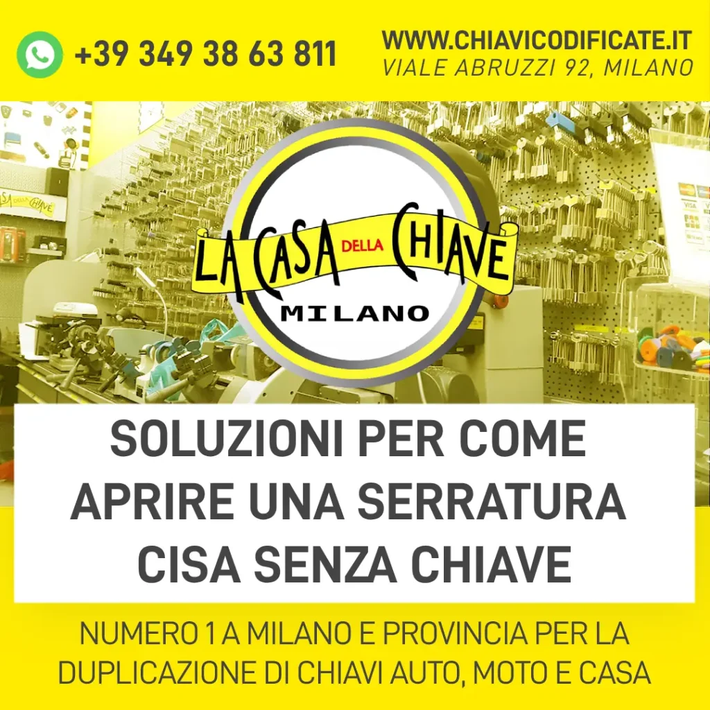 Come Aprire una Serratura CISA Senza Chiave: diverse Soluzioni