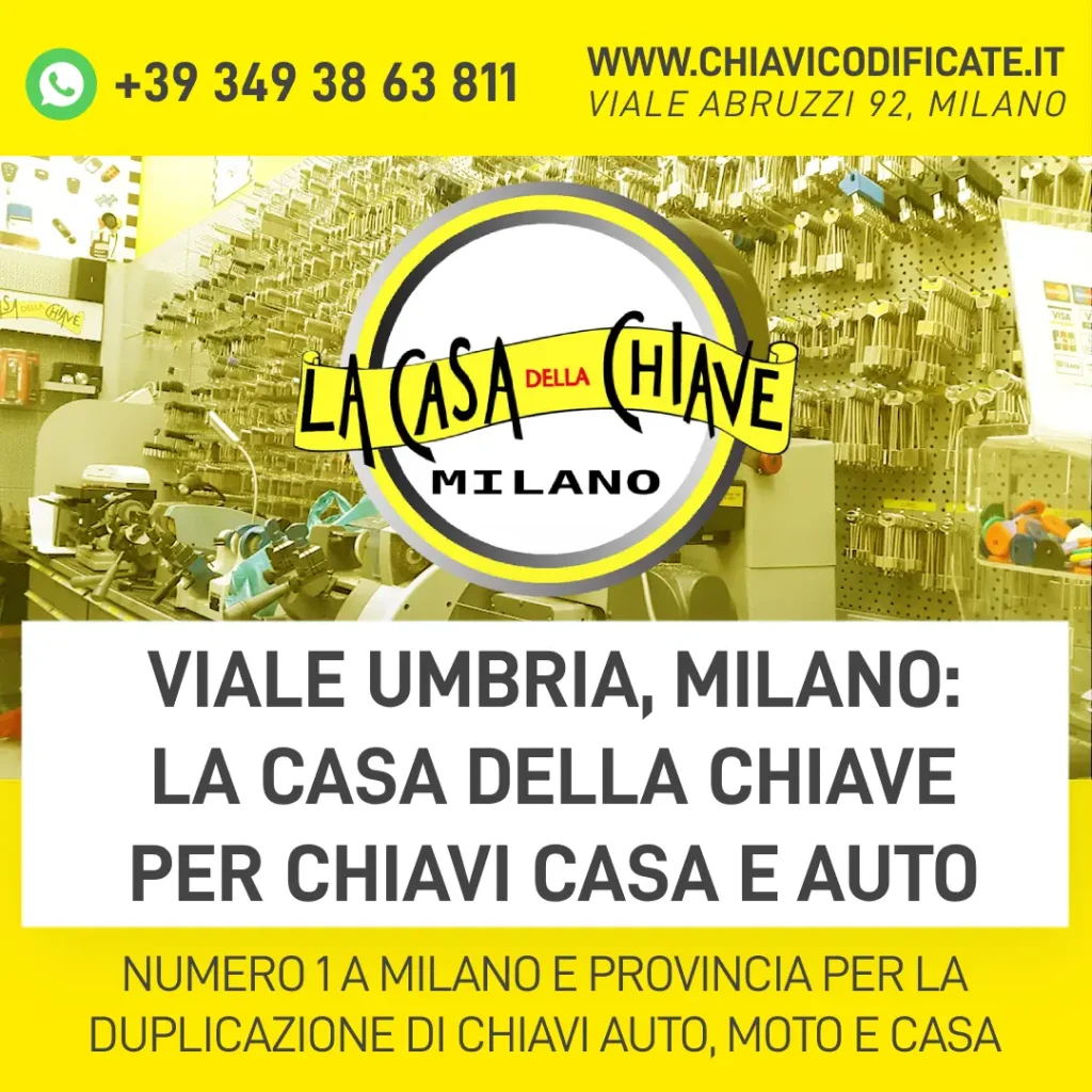 Viale Umbria, Milano: La Casa della Chiave per chiavi casa e auto