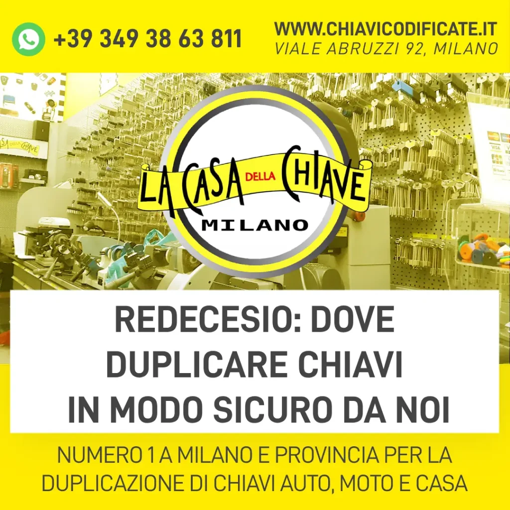 Redecesio: dove duplicare chiavi in modo sicuro da noi