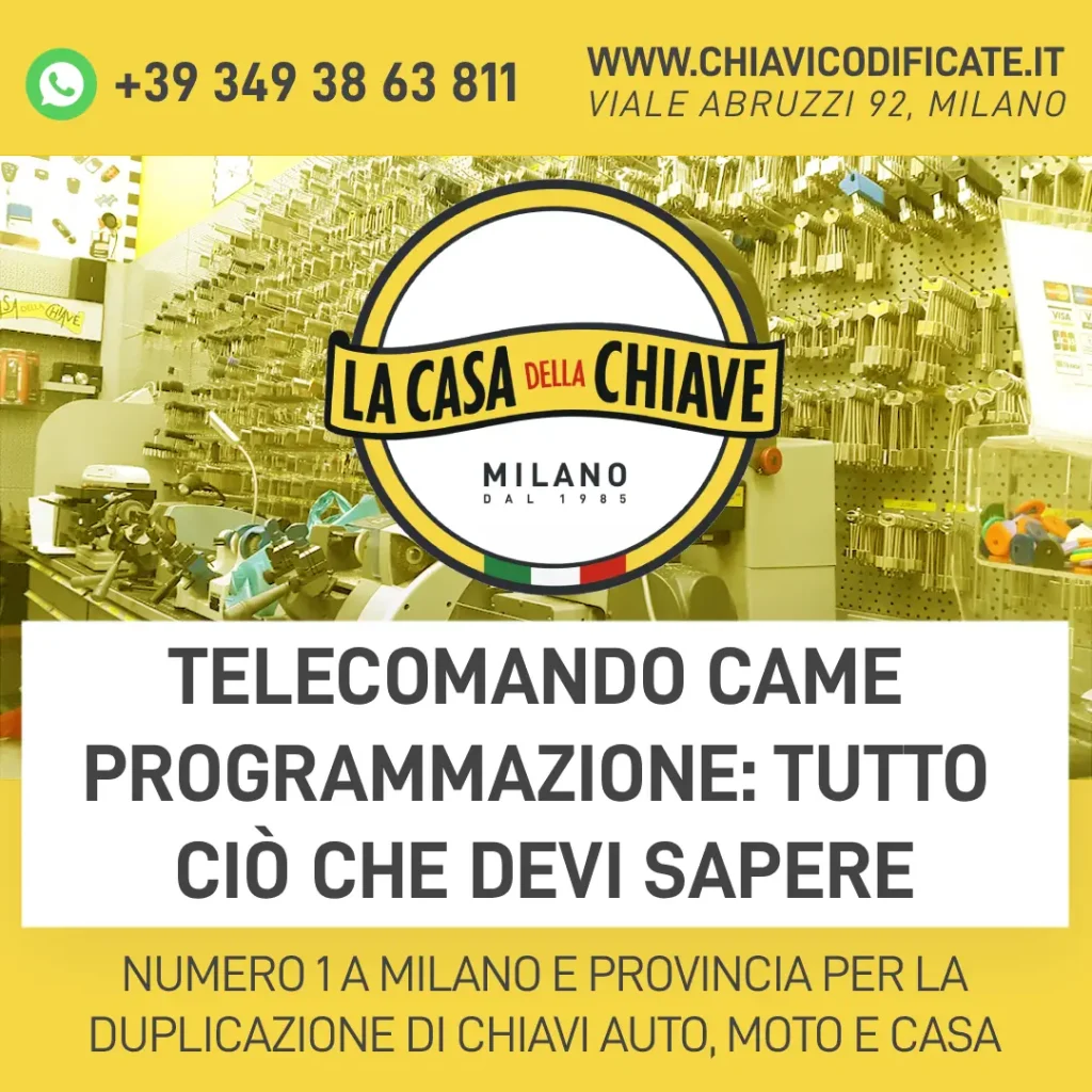 Telecomando Came programmazione: tutto ciò che devi sapere