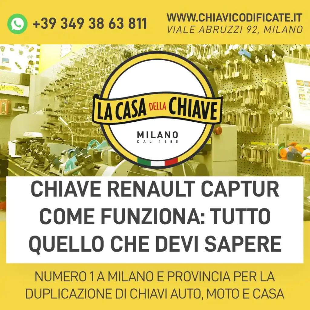 Chiave Renault Captur come funziona: tutto quello che devi sapere