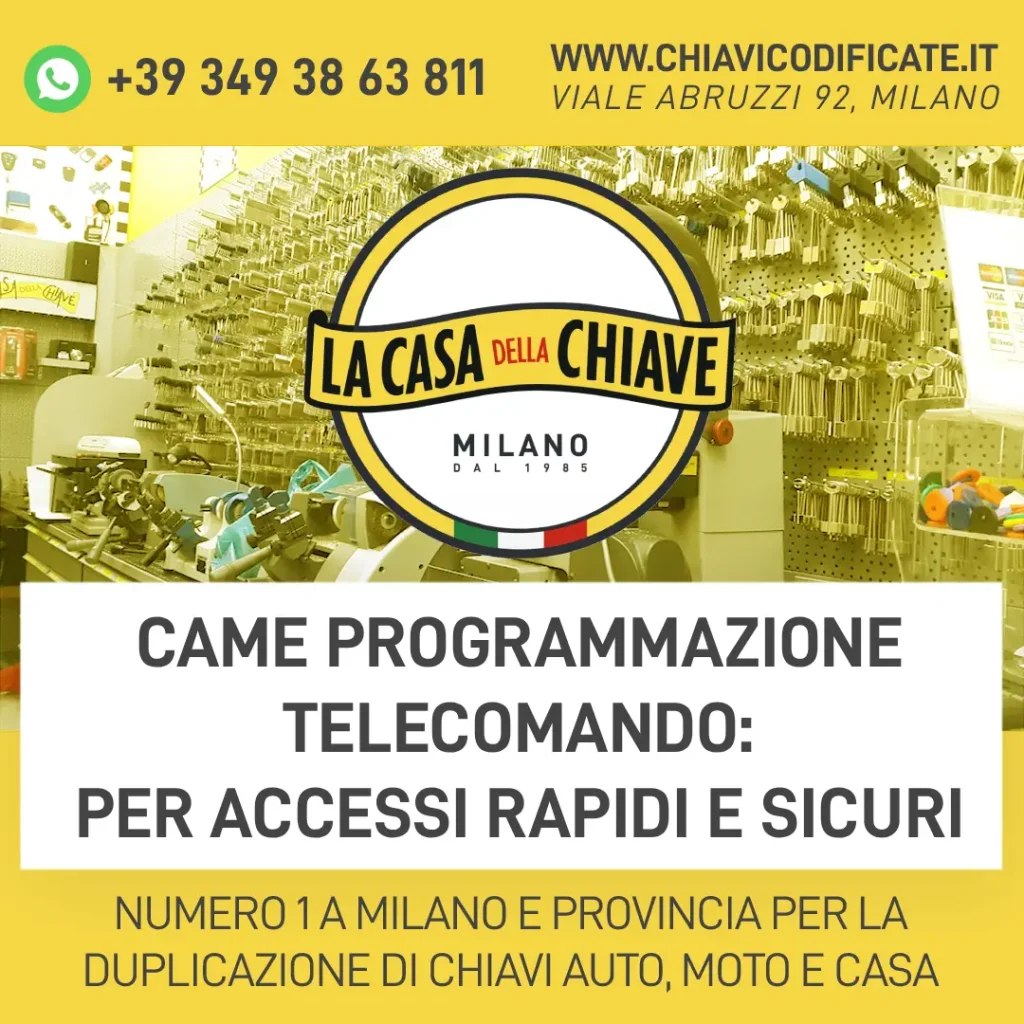 Came programmazione telecomando: per accessi rapidi e sicuri