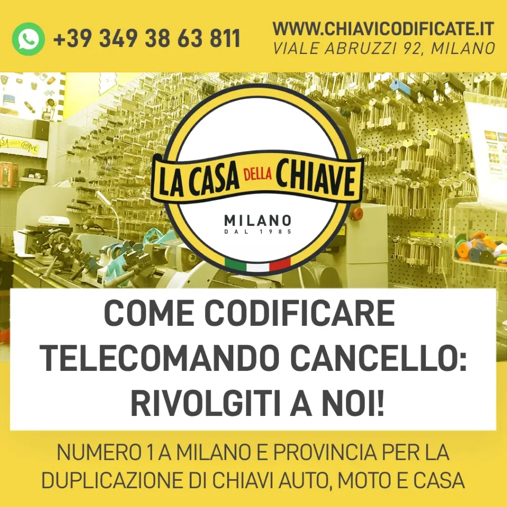 Come codificare telecomando cancello: rivolgiti a noi!