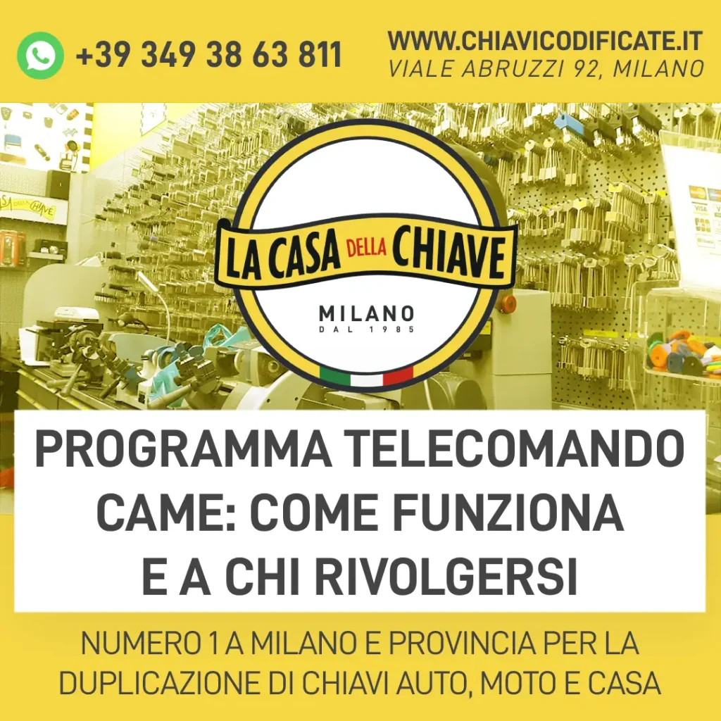Programma telecomando Came: come funziona e a chi rivolgersi