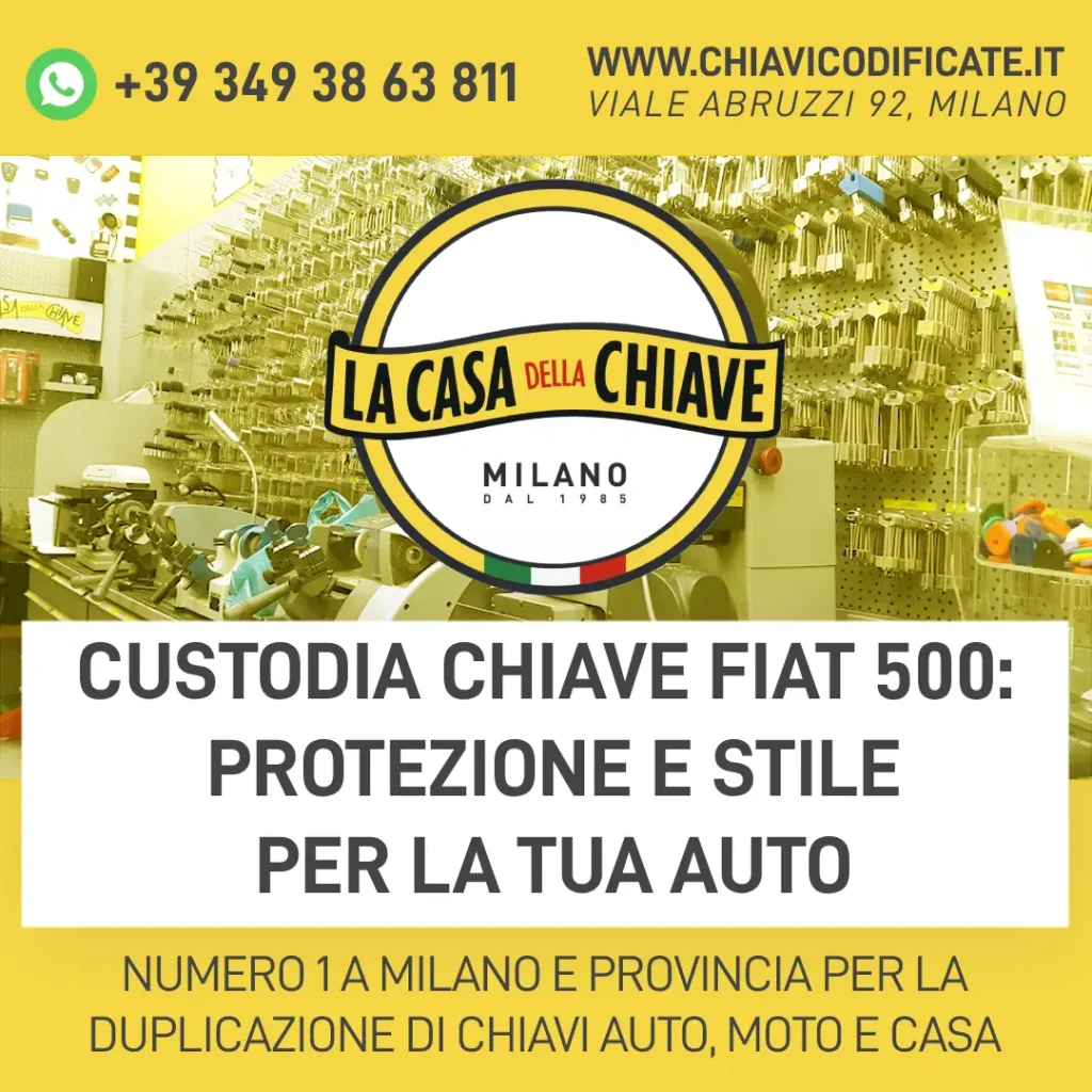 Custodia chiave Fiat 500: protezione e stile per la tua auto