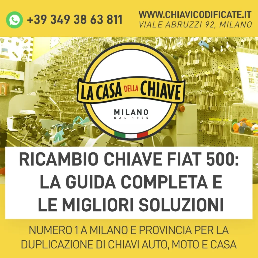 Ricambio chiave Fiat 500: la guida completa e le migliori soluzioni