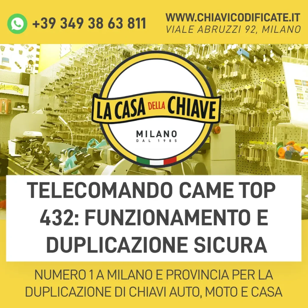 Telecomando cancello 2 tasti: praticità e programmazione a Milano