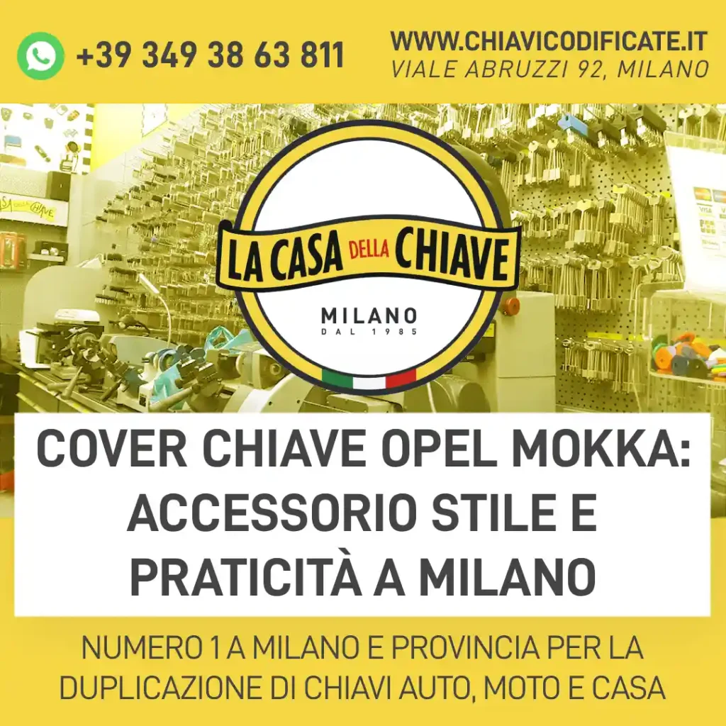 Cover chiave Opel Mokka: accessorio stile e praticità a Milano