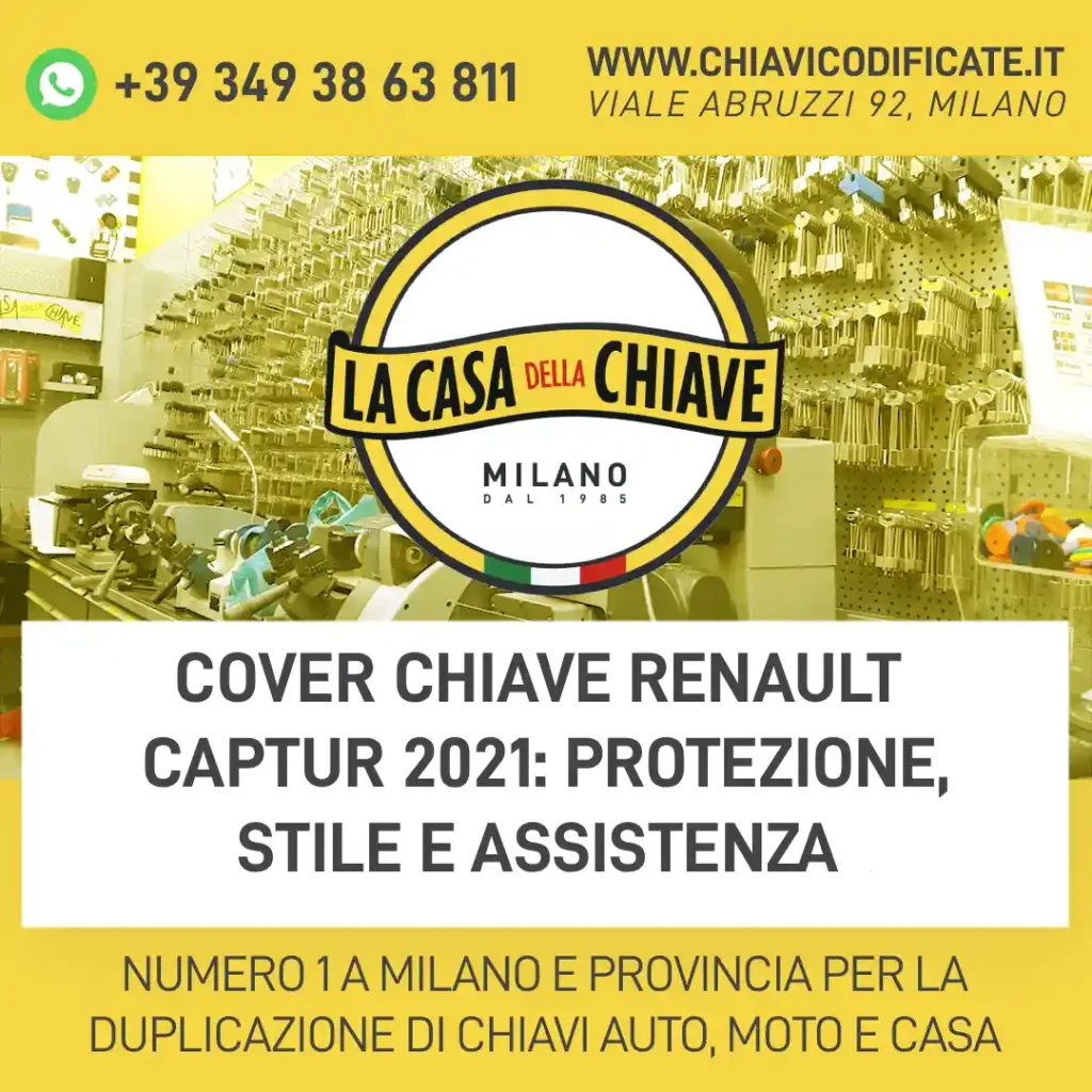 Cover chiave Renault Captur 2021: protezione, stile e assistenza
