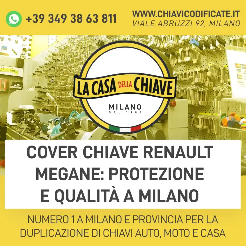 Cover chiave Renault Megane: protezione e qualità a Milano