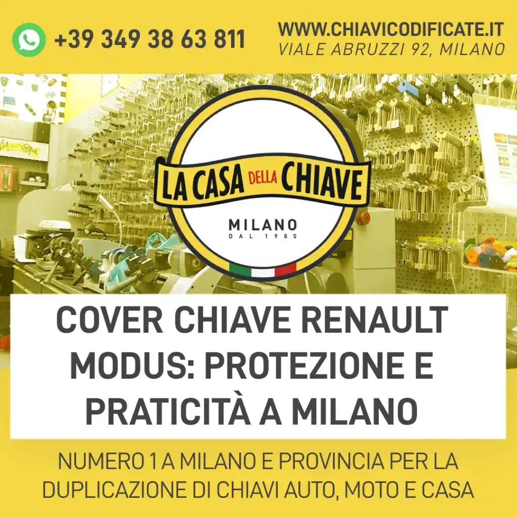 Cover chiave Renault Modus: protezione e praticità a Milano