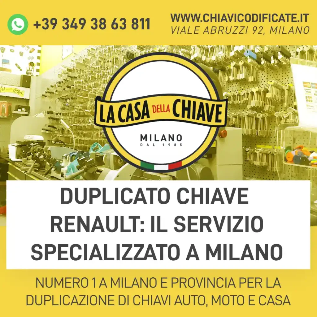 Duplicato Chiave Renault: Il Servizio Specializzato a Milano
