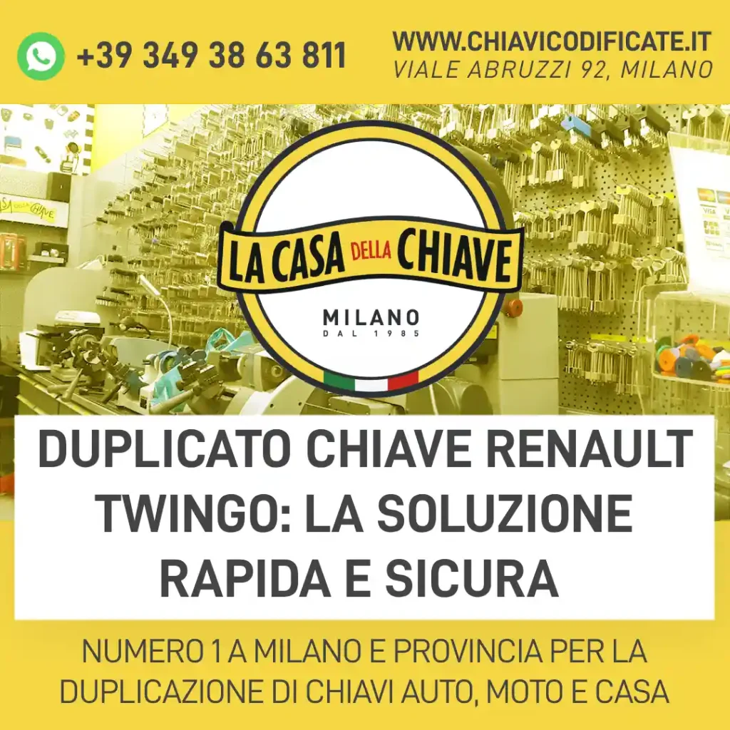 Duplicato chiave Renault Twingo: la soluzione rapida e sicura
