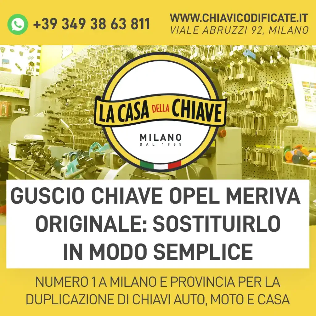 Guscio chiave Opel Meriva originale: sostituirlo in modo semplice