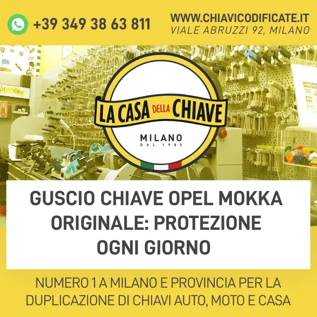 Guscio chiave Opel Mokka originale: protezione ogni giorno