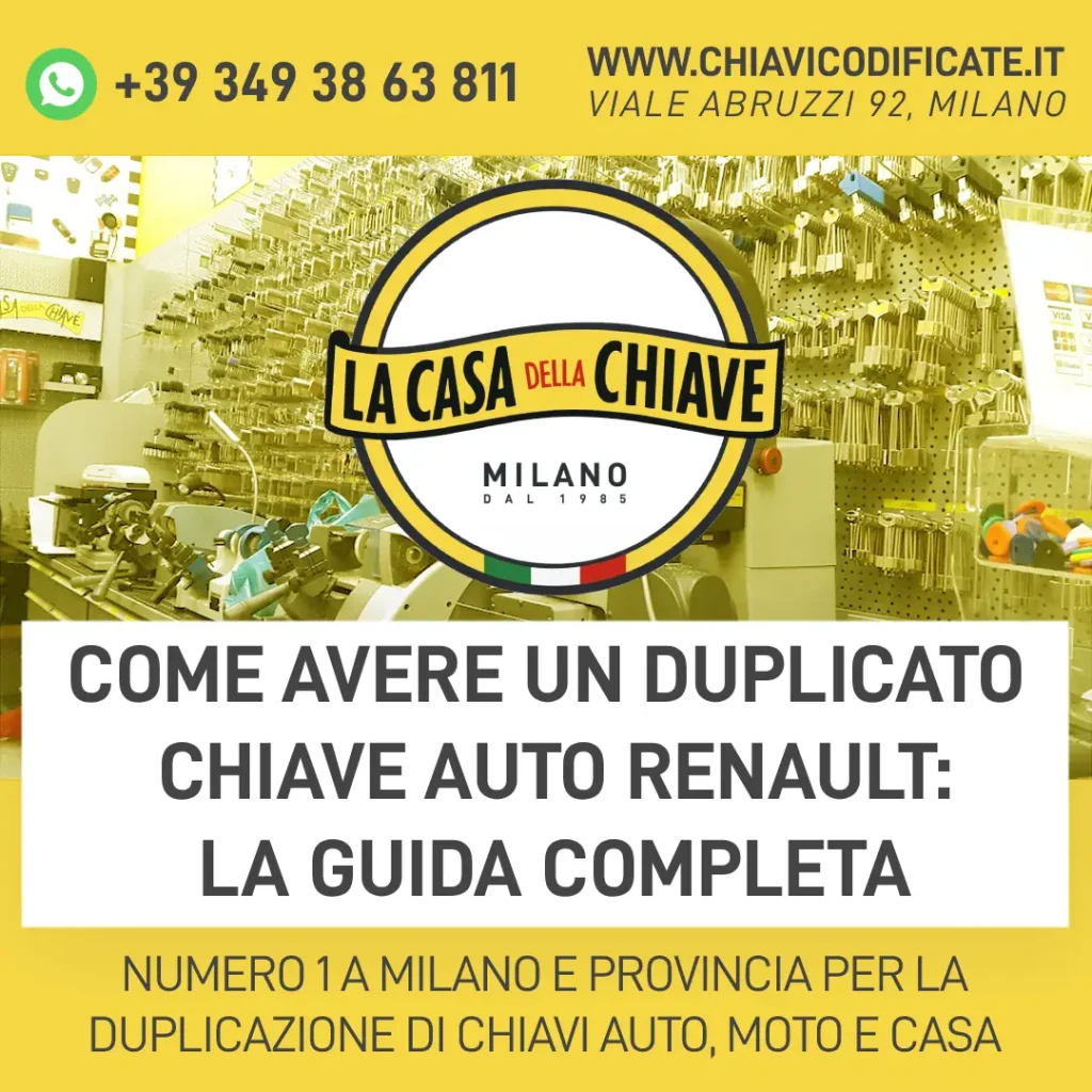 Come avere un duplicato chiave auto Renault: la guida completa