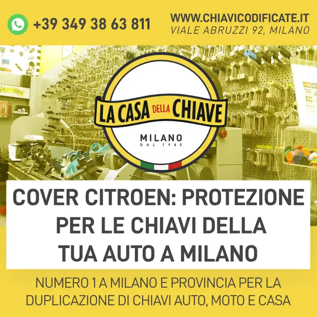 Cover Citroen: protezione per le chiavi della tua auto a Milano