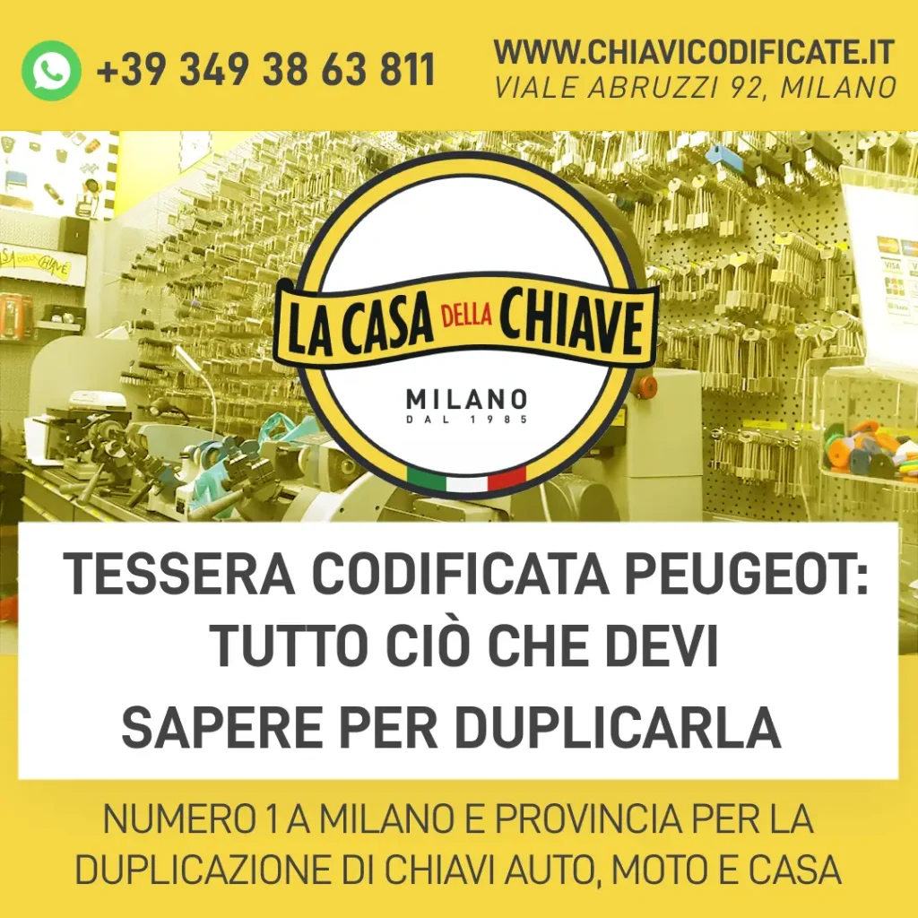 Tessera codificata Peugeot: tutto ciò che devi sapere per duplicarla