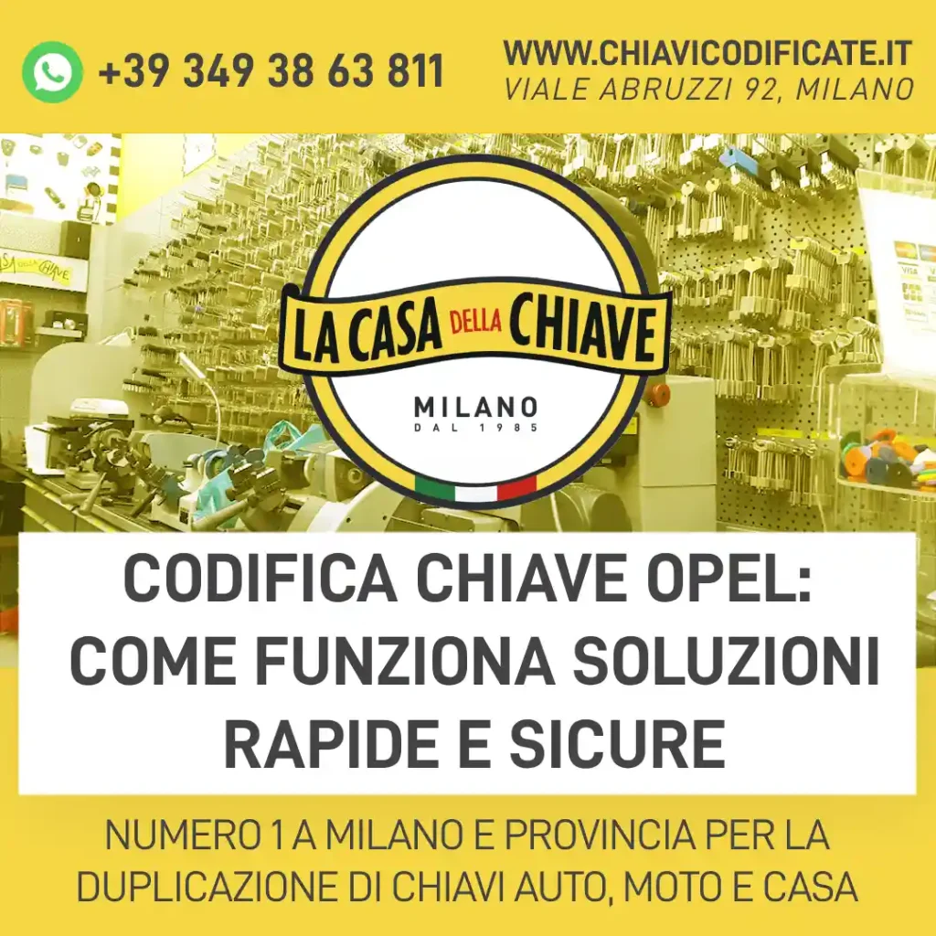 Codifica chiave Opel: come funziona soluzioni rapide e sicure