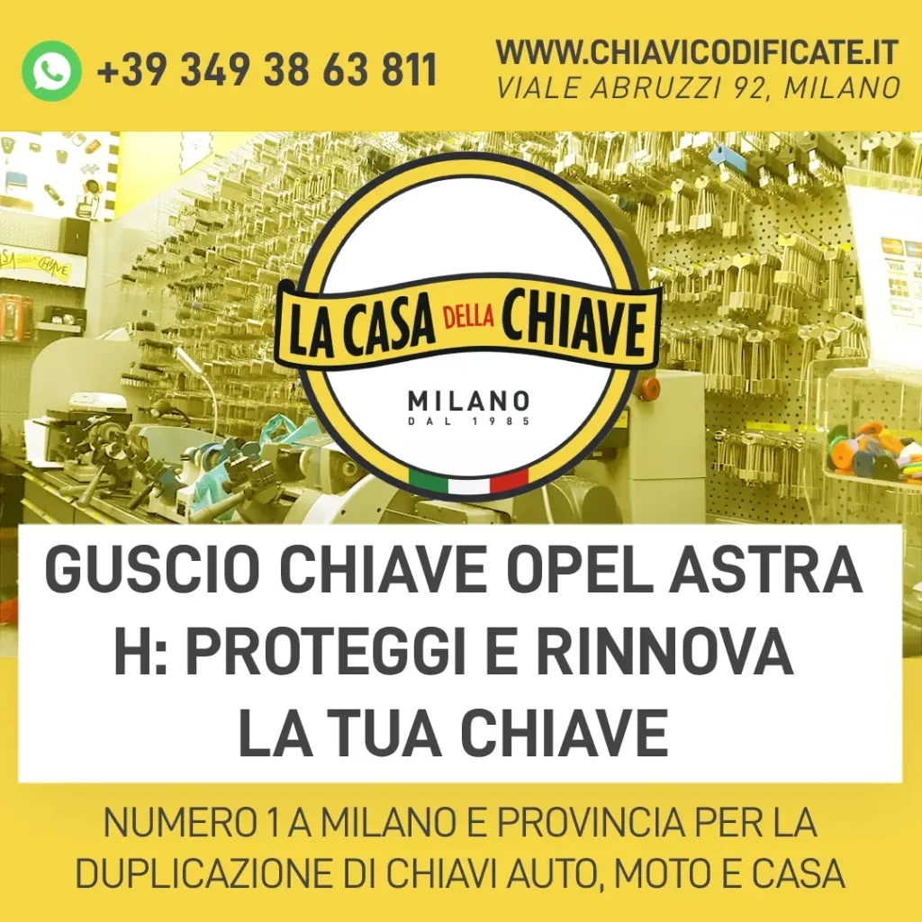 Guscio chiave Opel Astra H: proteggi e rinnova la tua chiave