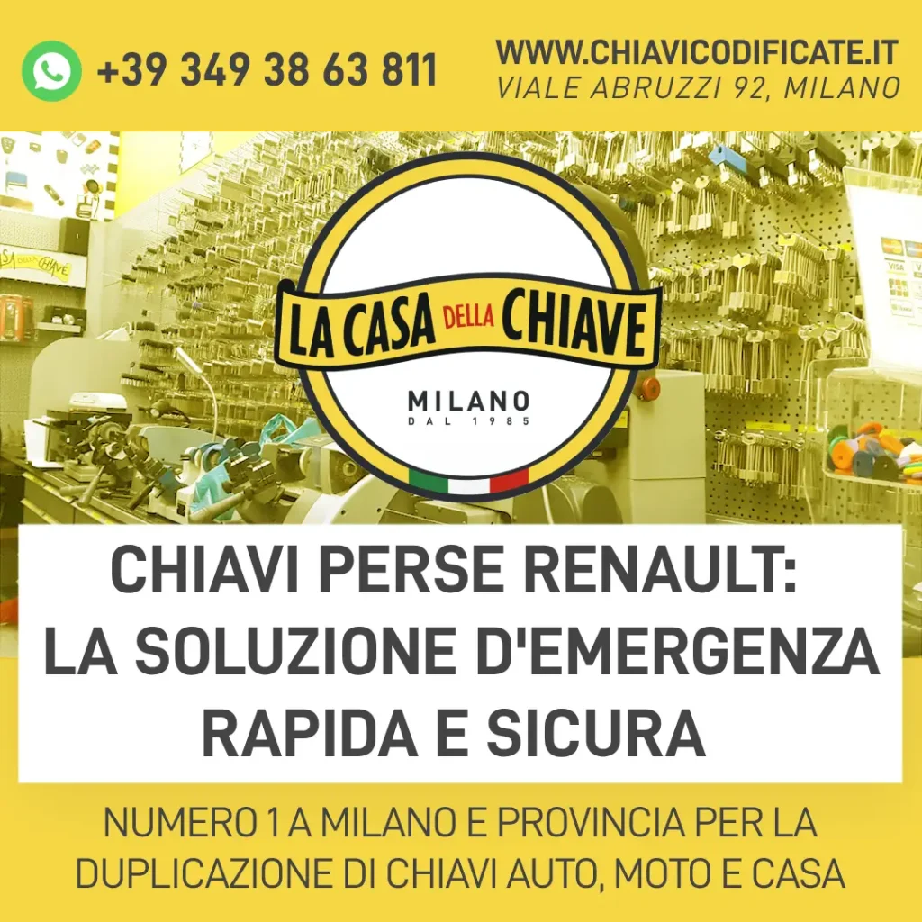 Chiavi perse Renault: La Soluzione d'Emergenza Rapida e Sicura