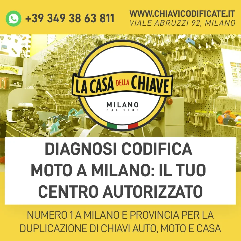 Diagnosi codifica moto a Milano: il TUO centro AUTORIZZATO