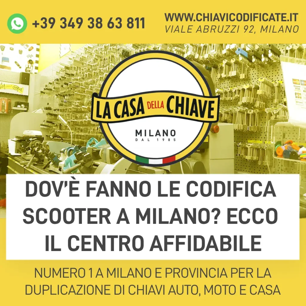 Dov’è fanno le codifica scooter a Milano? Ecco il centro affidabile