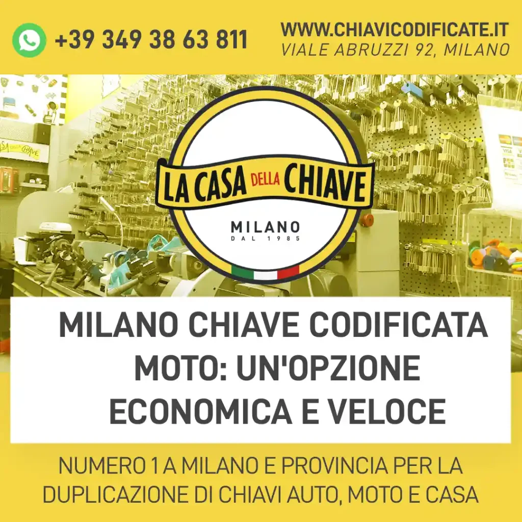 Milano chiave codificata moto: un'opzione economica e veloce