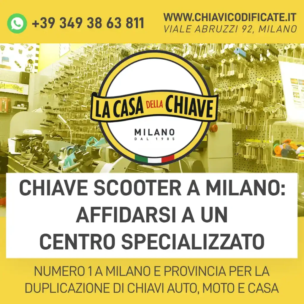 Chiave scooter a Milano: affidarsi a un centro specializzato