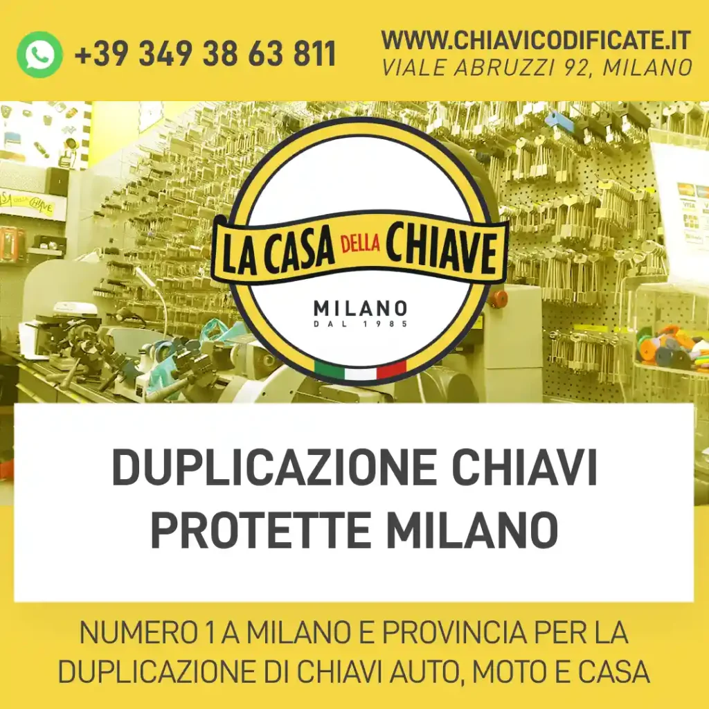 Duplicazione Chiavi Protette Milano