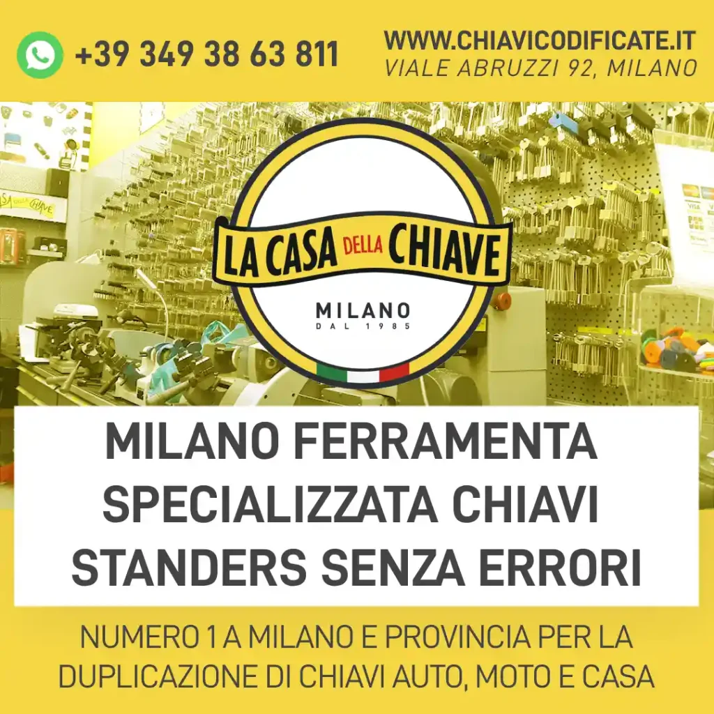 Milano Ferramenta Specializzata Chiavi Standers Senza Errori