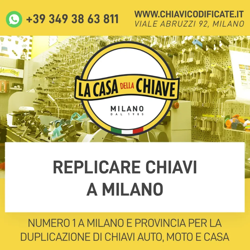 Replicare chiavi a Milano